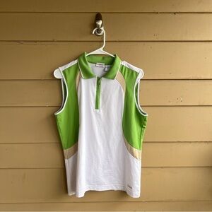 IZOD XFG Sleeveless White Pullover Golf Tank Top - Size L